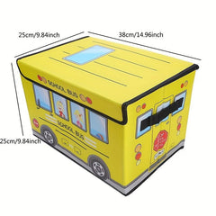 Cartoon Car Foldable Storage Box Waterproof Clothing Snack Organizer