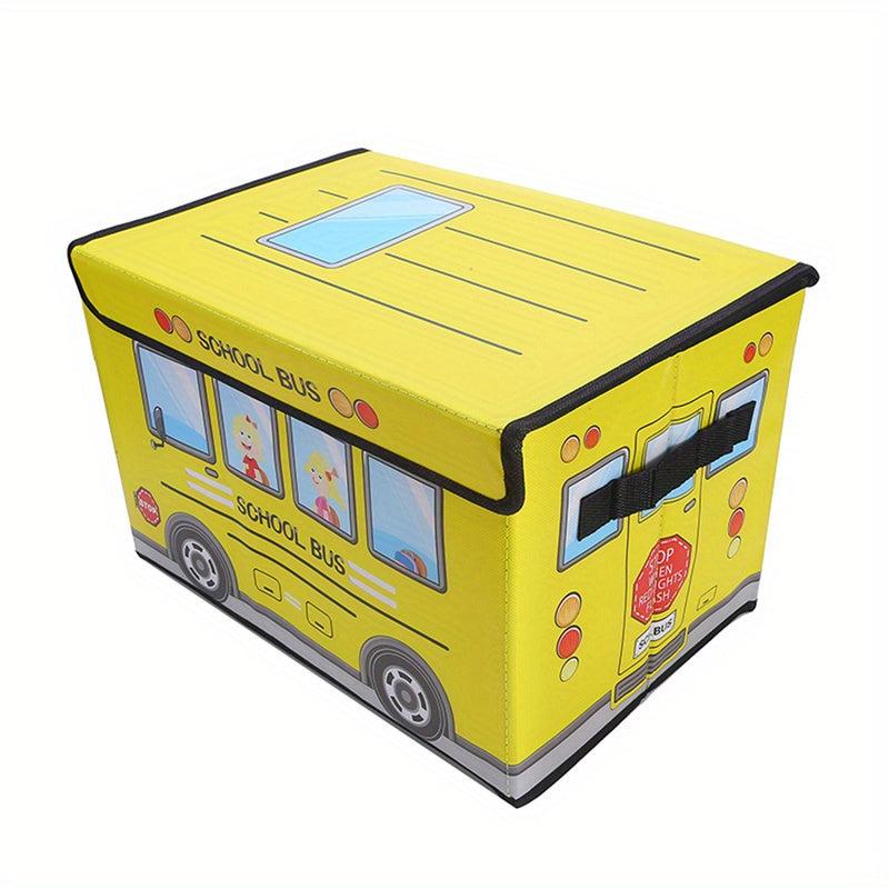 Cartoon Car Foldable Storage Box Waterproof Clothing Snack Organizer
