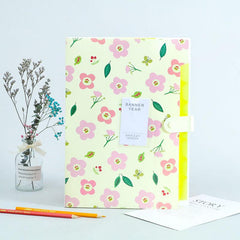 Stylish Floral Printed File Folders Set