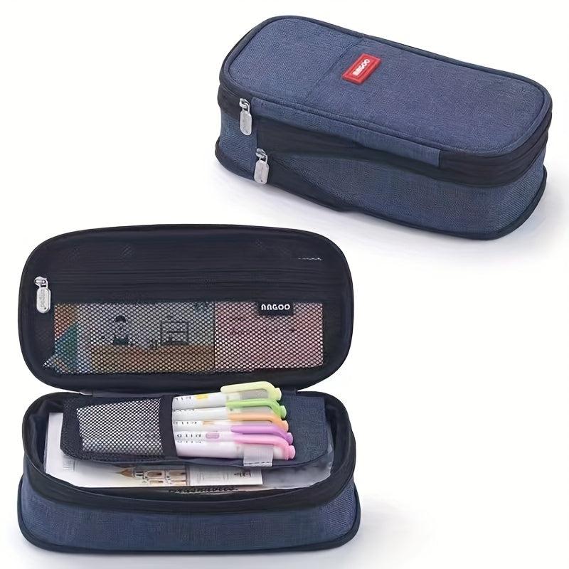 Large Capacity Retractable Pencil Case for Students