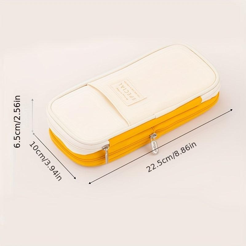 Large Capacity Retractable Pencil Case for Students