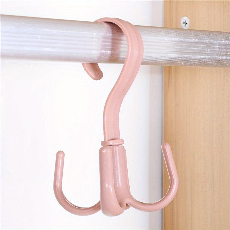 Scarf Belt Clothes Storage Rack Hook 360 Degrees Rotation 20 Claw Scarf Rack
