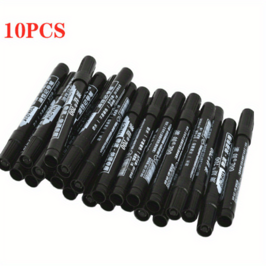 10pcs Oily Waterproof Marker Pen Permanent Paint Colorful Marker Pen