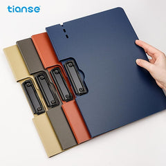 TIANSE Clipboard Folder A4 Size Single Clip 100 Sheet Capacity Waterproof