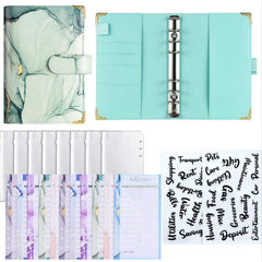 Budget Binder Cash Envelopes Set Pink Purple Green Gray