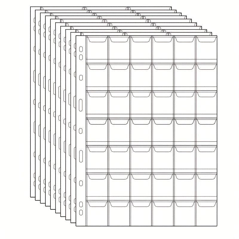 Coin Stamp Collection Inner Page 20 Grids Storage Book