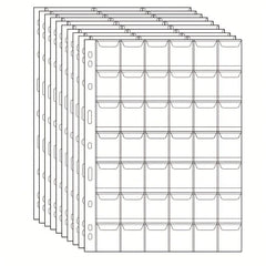 Coin Stamp Collection Inner Page 20 Grids Storage Book