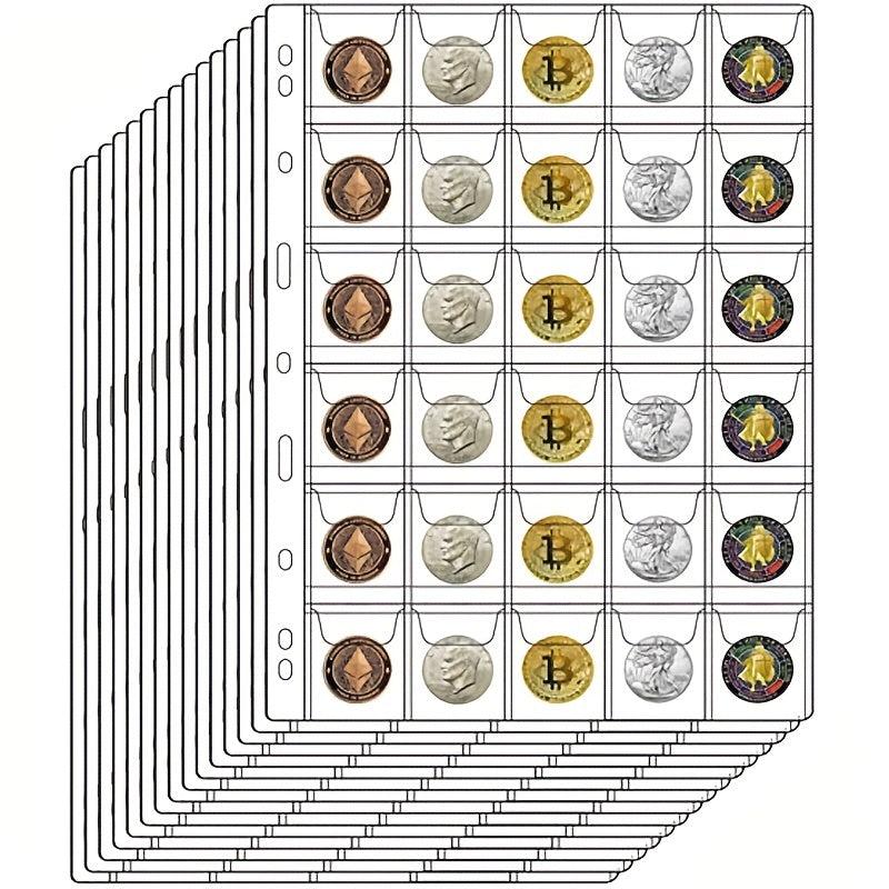 Coin Stamp Collection Inner Page 20 Grids Storage Book