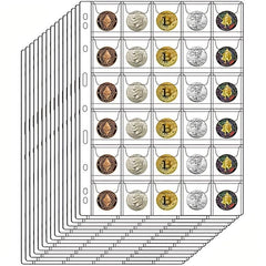 Coin Stamp Collection Inner Page 20 Grids Storage Book