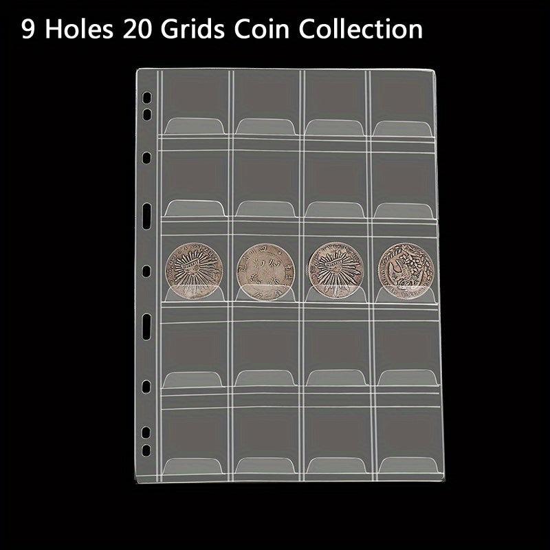 Coin Stamp Collection Inner Page 20 Grids Storage Book