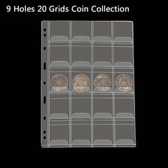 Coin Stamp Collection Inner Page 20 Grids Storage Book
