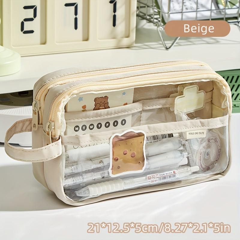Large Capacity Pencil Case Portable Stationery Bag