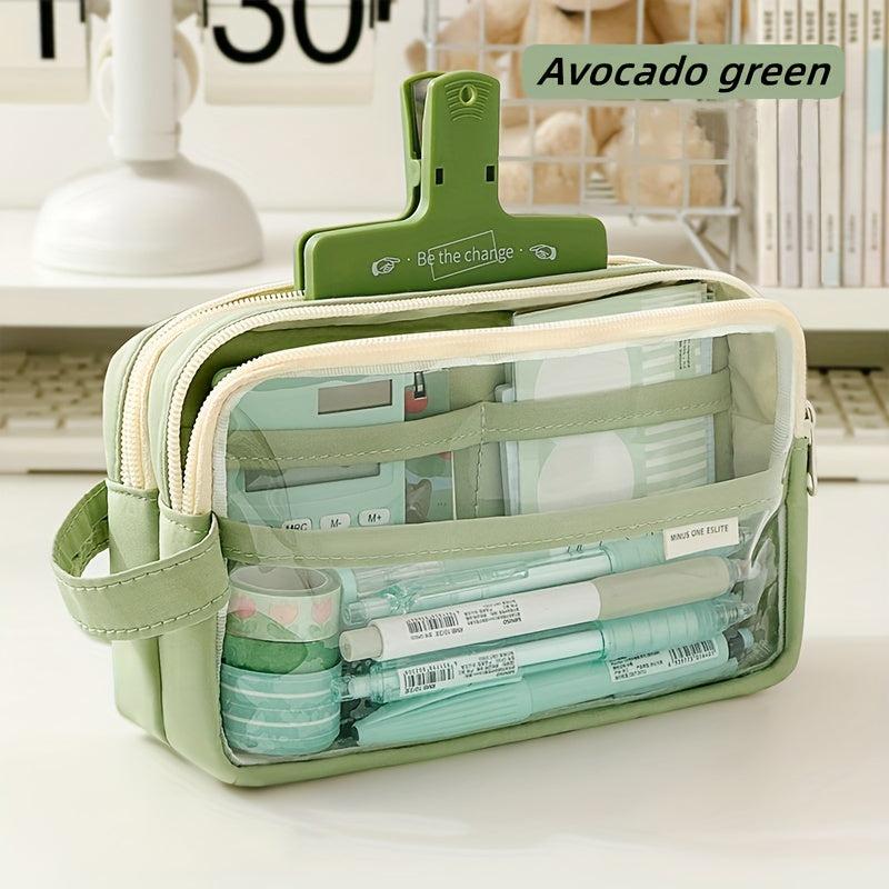 Large Capacity Pencil Case Portable Stationery Bag