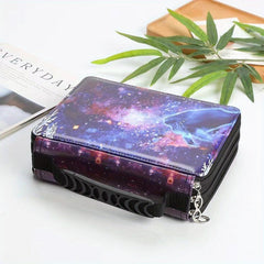 Slots Galaxy Colored Pencil Case with PU Leather Cover