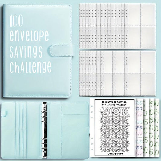 100 Envelope Challenge Binder for Budgeting Planner & Saving