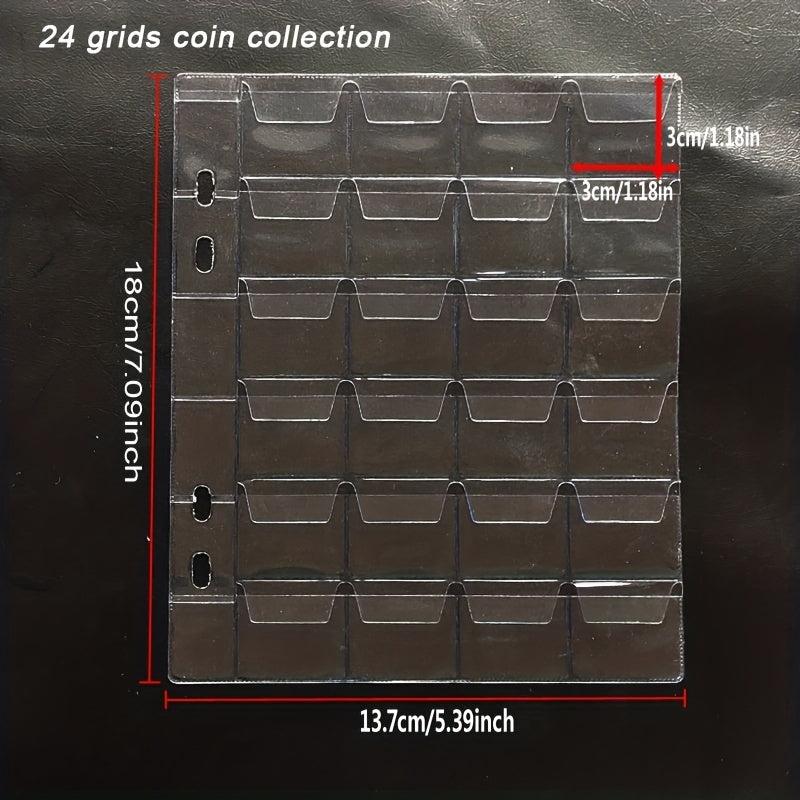 10 Coin Collecting Pages, 3 Sizes, 12/20/24 Grids