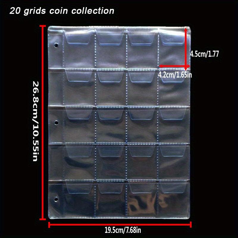 10 Coin Collecting Pages, 3 Sizes, 12/20/24 Grids