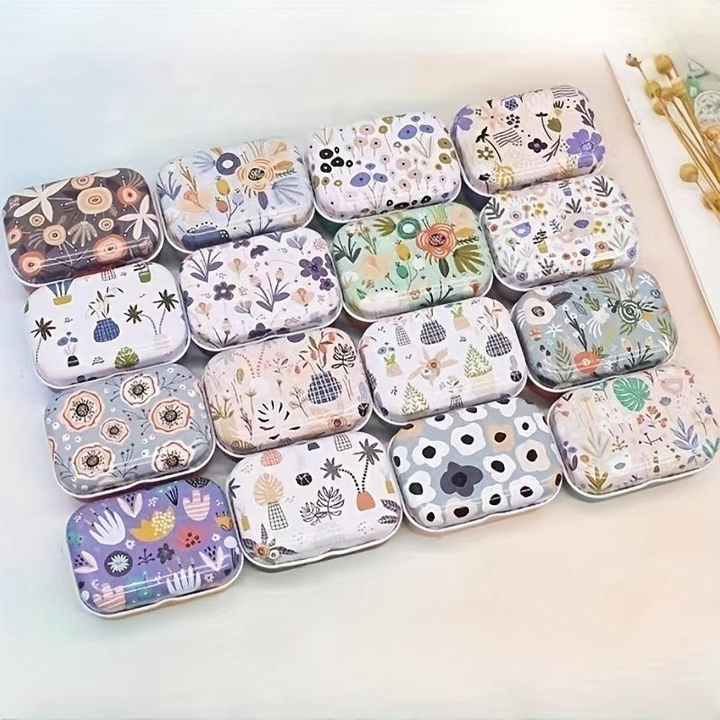 Small Flower Box Jewelry Box Paper Clip Storage Box 5.5x3.8x2.2in