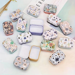 Small Flower Box Jewelry Box Paper Clip Storage Box 5.5x3.8x2.2in