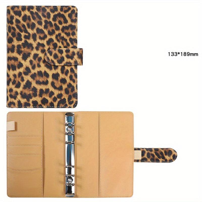 Stylish A6 Leopard Budget Binder Planner