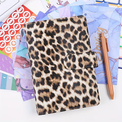 Stylish A6 Leopard Budget Binder Planner