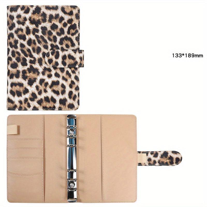 Stylish A6 Leopard Budget Binder Planner