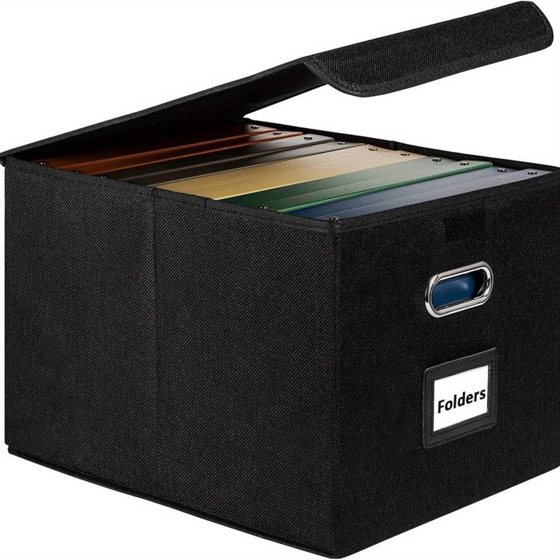 Filing Storage Boxes w/ Plastic Slide for Letter Legal File Folder