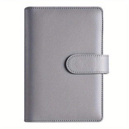 Stylish A6 Macaron Binder Notebook Cover Soft Leather Memo Pad Binder