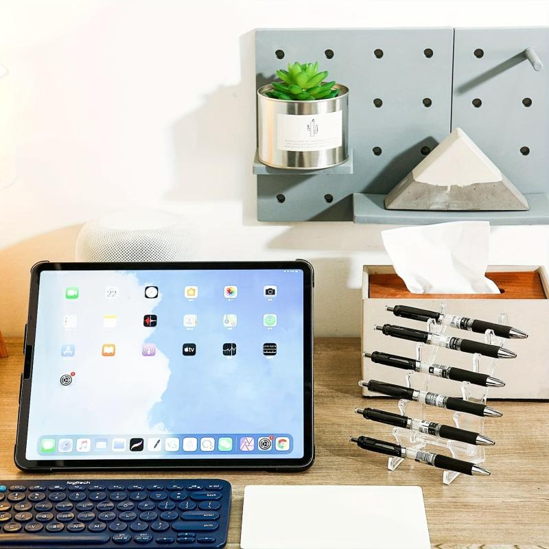 Set Of 2 Pen Display Stand 6 Slots Pen Holder