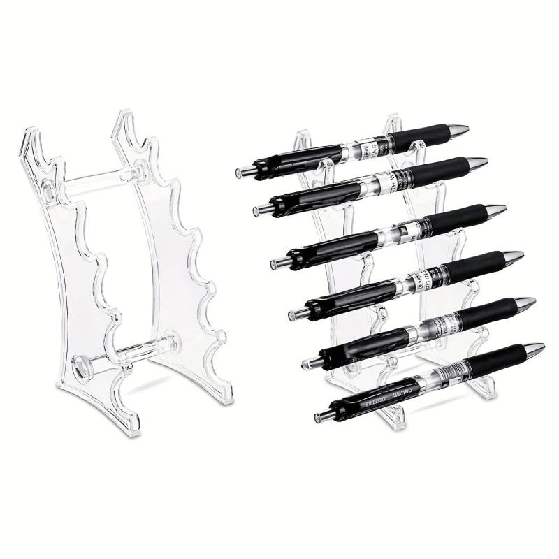 Set Of 2 Pen Display Stand 6 Slots Pen Holder