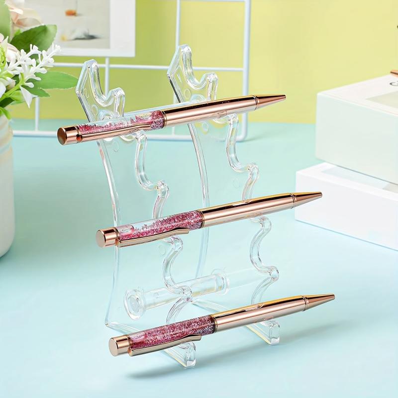 Set Of 2 Pen Display Stand 6 Slots Pen Holder