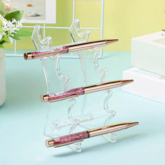 Set Of 2 Pen Display Stand 6 Slots Pen Holder