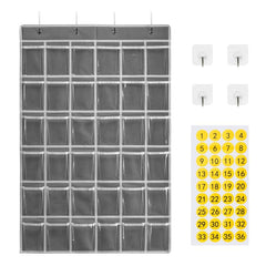 36-Pocket Classroom Pocket Chart for Cellphone and Calculator Organization