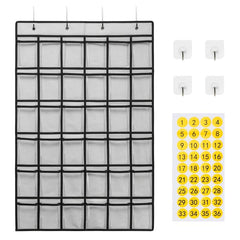 36-Pocket Classroom Pocket Chart for Cellphone and Calculator Organization
