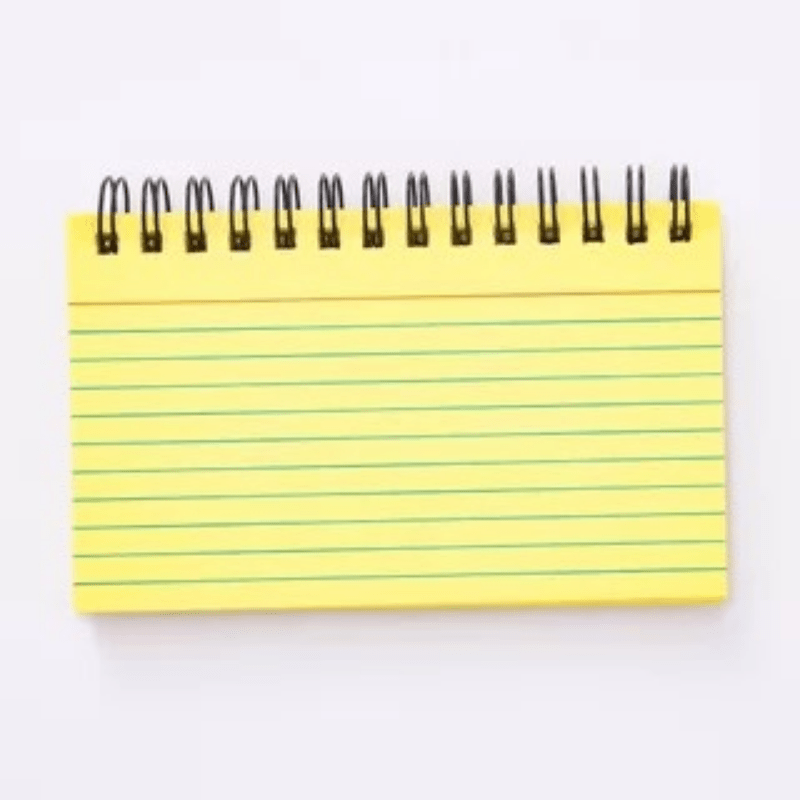 80pcs Coil Colored Horizontal Notebook Bookmark 12 x 8 cm DIY Greeting Card