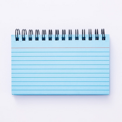 80pcs Coil Colored Horizontal Notebook Bookmark 12 x 8 cm DIY Greeting Card