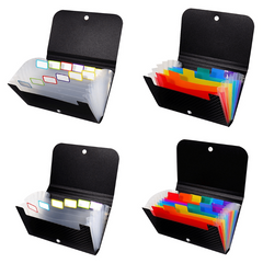 A6 Accordion File Folder 7-Layer Waterproof with Tabs