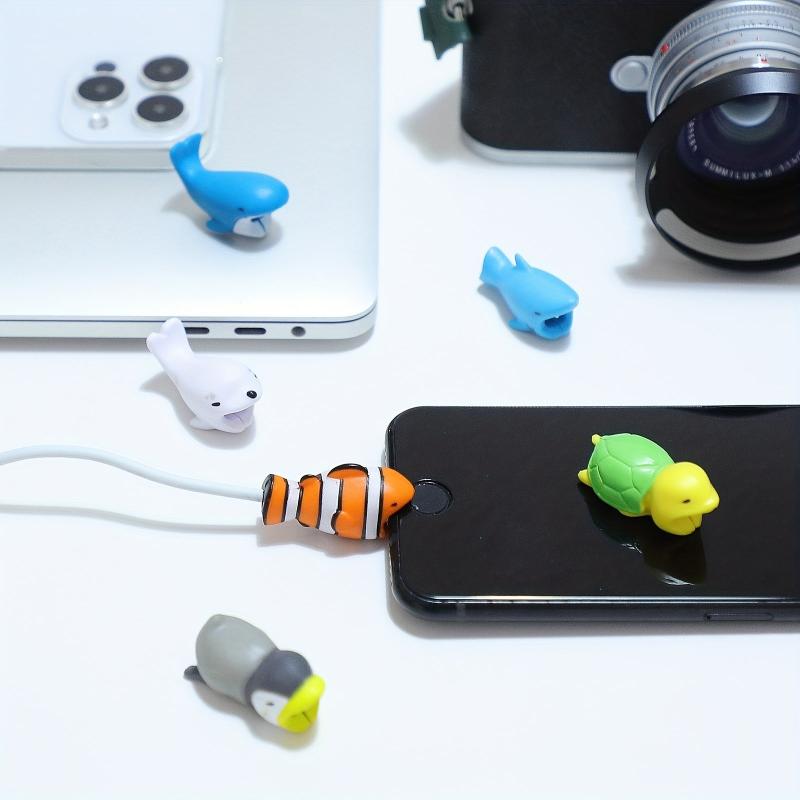 Bite Mini Cartoon Cable Protector Cover Charging Cord USB Cable Winder
