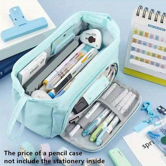 Large Capacity Pencil Case Student Pencil Cases Big Pen Bag Case Storage Box Pen