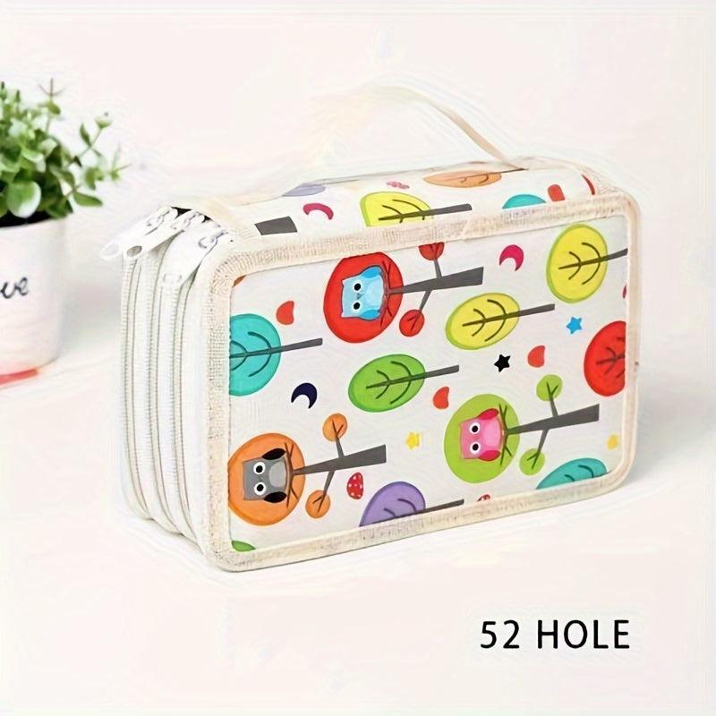 Large Pencil Case with 32 Bore Hole for Pens Pencils Brushes