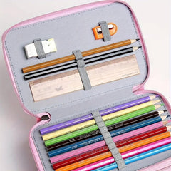 Large Pencil Case with 32 Bore Hole for Pens Pencils Brushes
