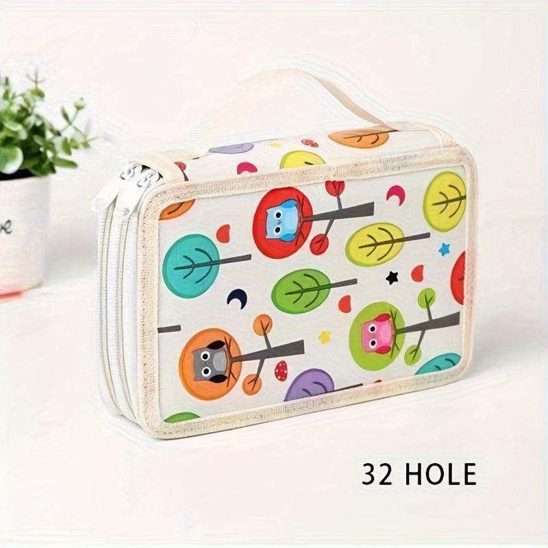 Large Pencil Case with 32 Bore Hole for Pens Pencils Brushes