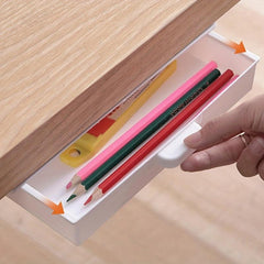 Office Desk Storage Drawer Box Non Punching Adhesive Organizer