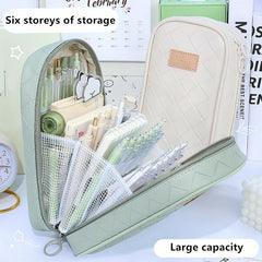 Large Capacity Pencil Case Multifunctional Stationery Storage Bag