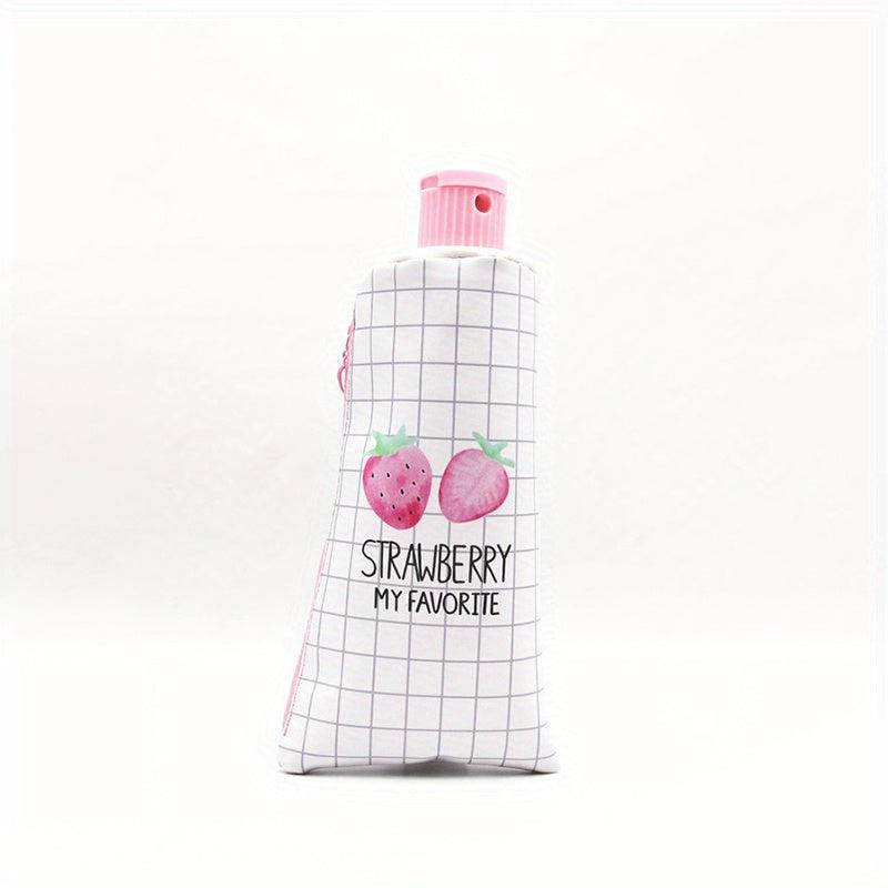 Toothpaste Pencil Case & Sharpener Strawberry Pattern School Supply
