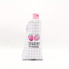 Toothpaste Pencil Case & Sharpener Strawberry Pattern School Supply