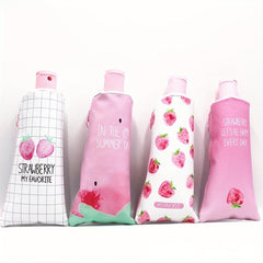 Toothpaste Pencil Case & Sharpener Strawberry Pattern School Supply