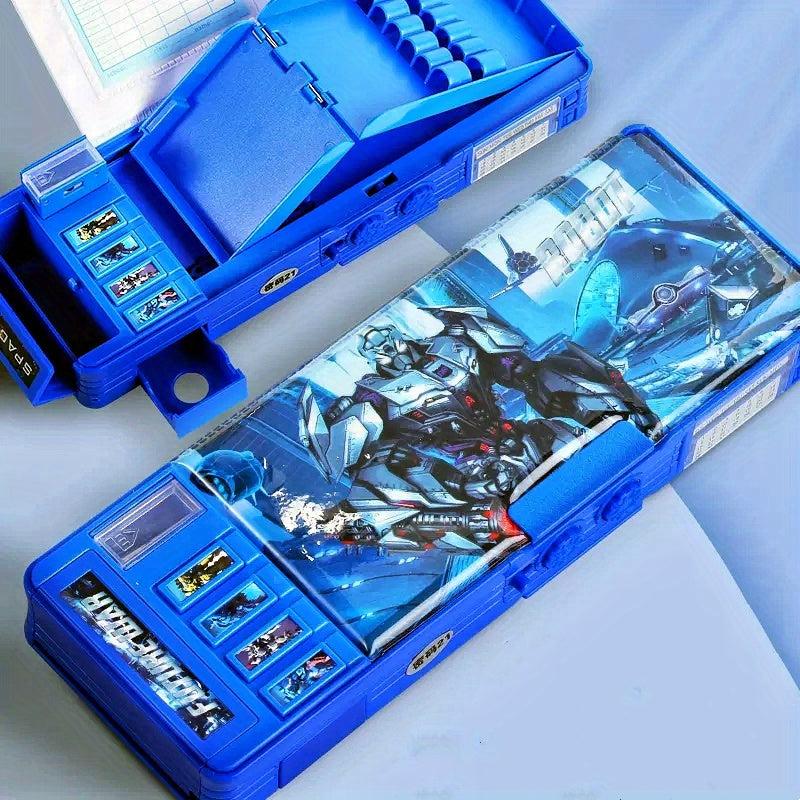 Deformation Pencil Case w/ Password Lock for Students