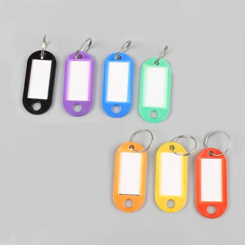 Plastic Key Tags with Ring and Label Window