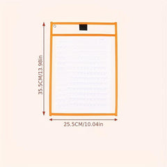 Reusable Dry Erase Pockets - Oversized - Clear Plastic